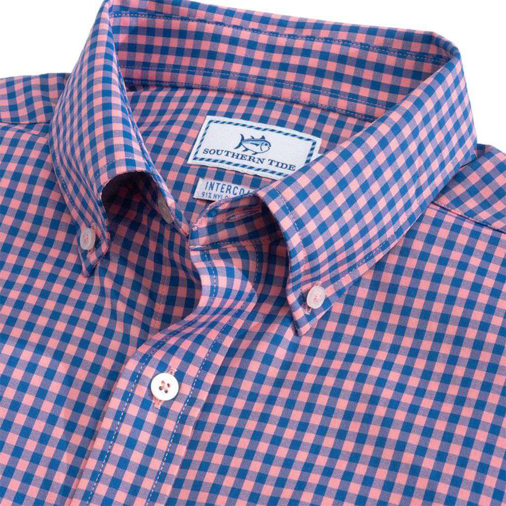 Causeway Gingham Intercoastal Performance Shirt by Southern Tide - Country Club Prep