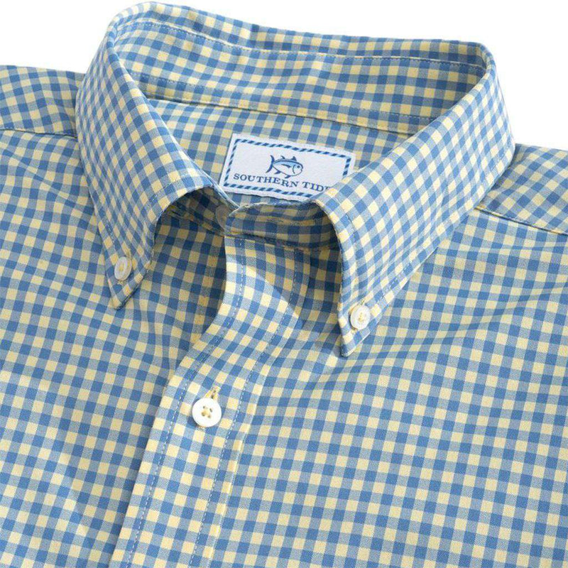 Causeway Gingham Intercoastal Performance Shirt by Southern Tide - Country Club Prep