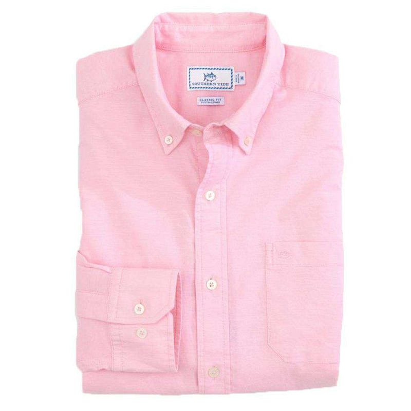 Southern Tide Channel Marker Oxford Solid Sport Shirt – Country Club Prep