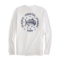 Classic Coastal Spooky Glow in the Dark Long Sleeve T-Shirt in Classic White by Southern Tide - Country Club Prep