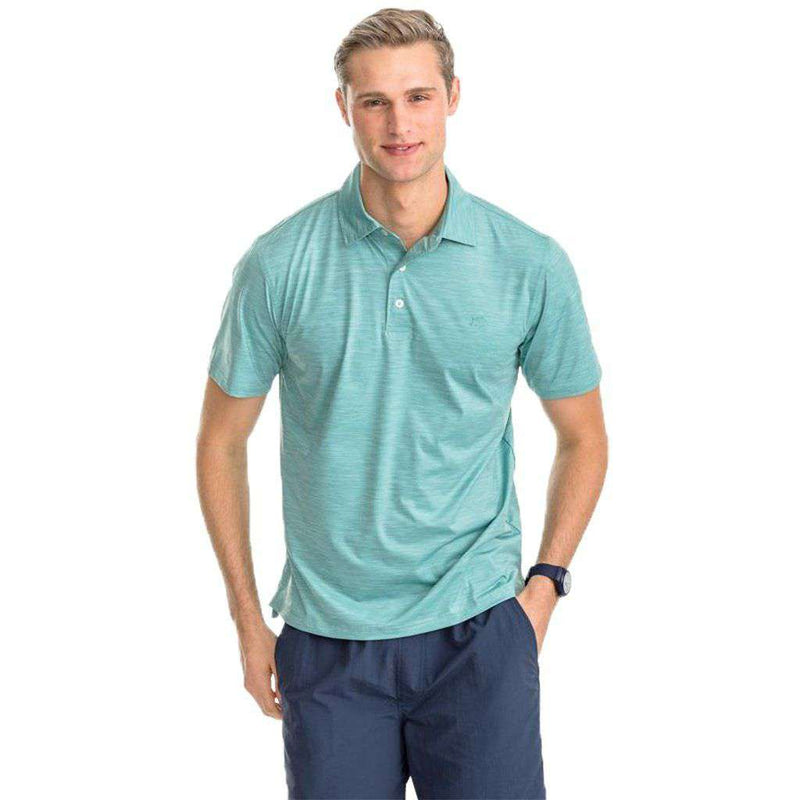 Coki Beach Striped Brrrº Performance Polo Shirt by Southern Tide - Country Club Prep