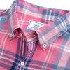 Emerald Isle Plaid Linen Sport Shirt in Dark Pink by Southern Tide - Country Club Prep