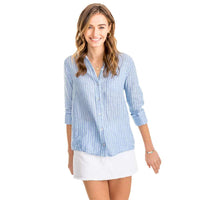 Emery Linen Button Down Shirt by Southern Tide - Country Club Prep