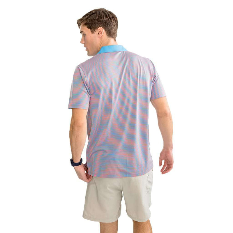 Fort Frederik Stripe Performance Pique Polo Shirt by Southern Tide - Country Club Prep