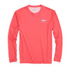 Great White Fish Flag Long Sleeve Performance T-Shirt by Southern Tide - Country Club Prep