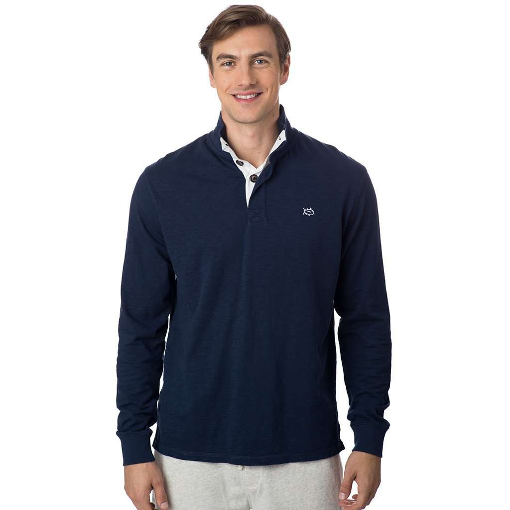 Gulf Stream Lightweight Pullover in True Navy by Southern Tide - Country Club Prep
