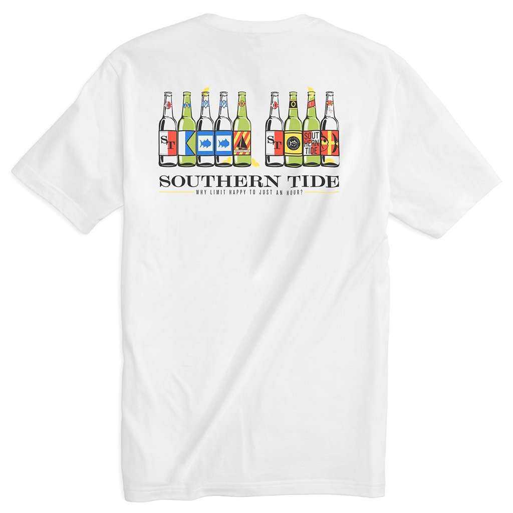 Happy Hour T-Shirt in White by Southern Tide - Country Club Prep