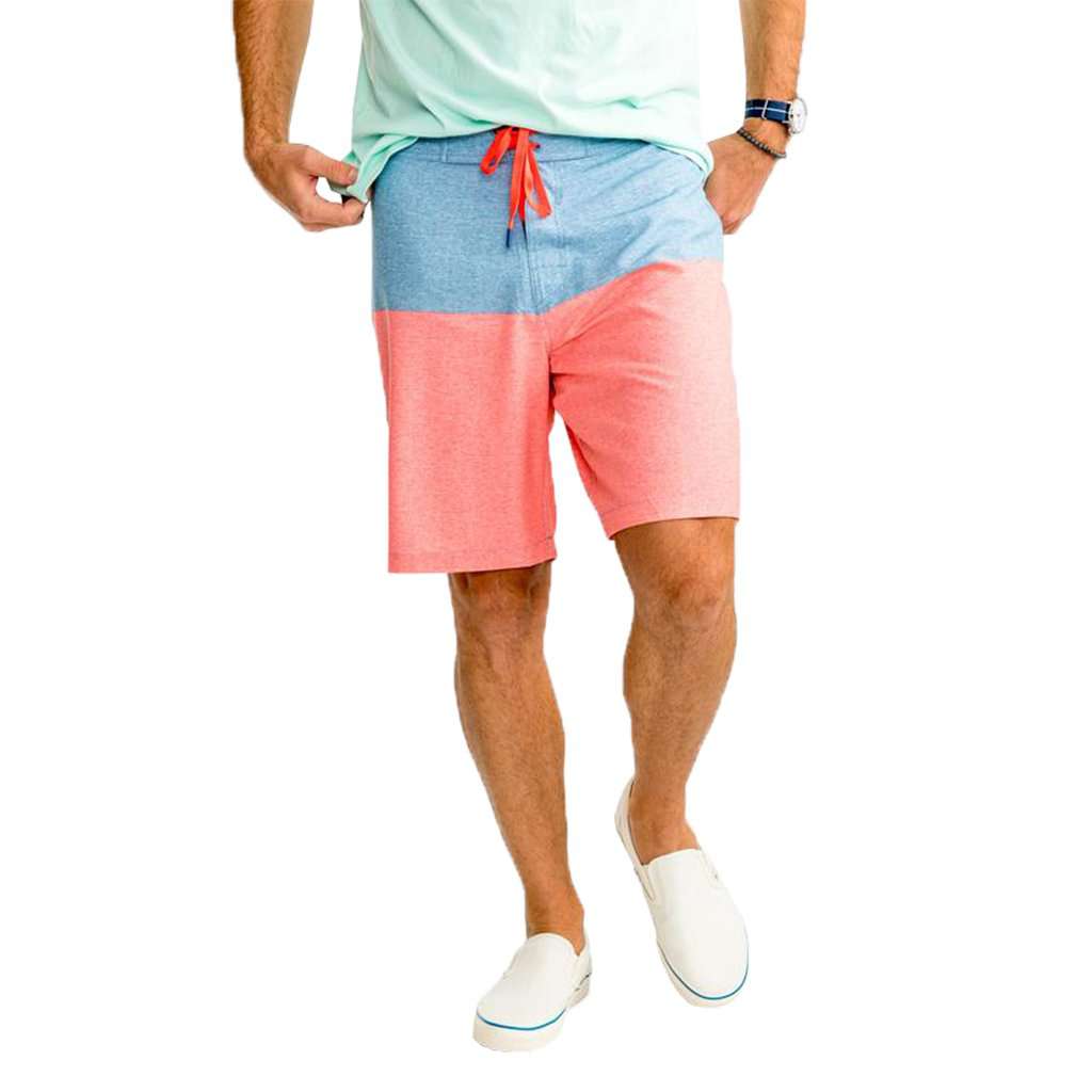 Heather Color Block Water Short by Southern Tide - Country Club Prep