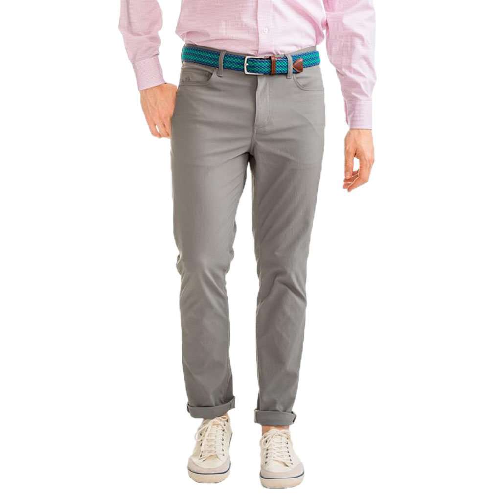 Intercoastal Performance Pant in Polarized Grey by Southern Tide - Country Club Prep