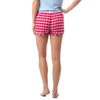 Jollytime Plaid Lounge Short in Channel Marker Red by Southern Tide - Country Club Prep