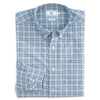 Linville Plaid Intercoastal Performance Shirt in Ocean Channel by Southern Tide - Country Club Prep