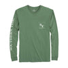 Long Sleeve Distressed Outline Skipjack T-Shirt in Myrtle by Southern Tide - Country Club Prep