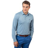 Long Sleeve Roster Performance Polo in Tsunami Grey by Southern Tide - Country Club Prep