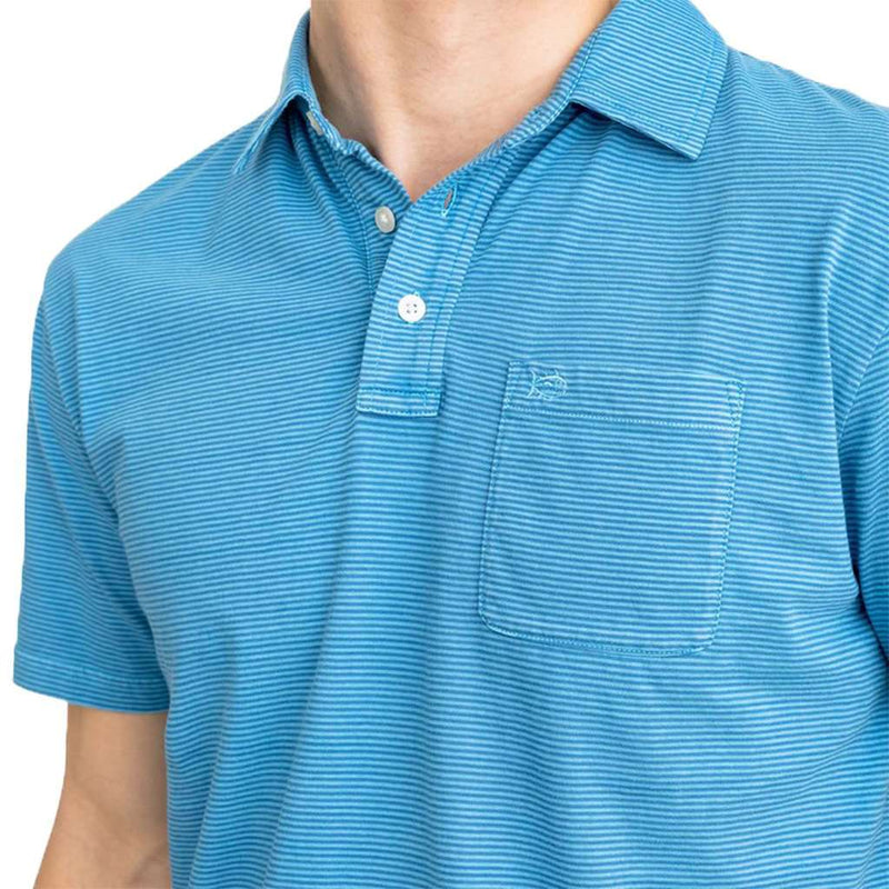 Southern Tide Micro Stripe Island Road Jersey Polo Shirt – Country Club ...