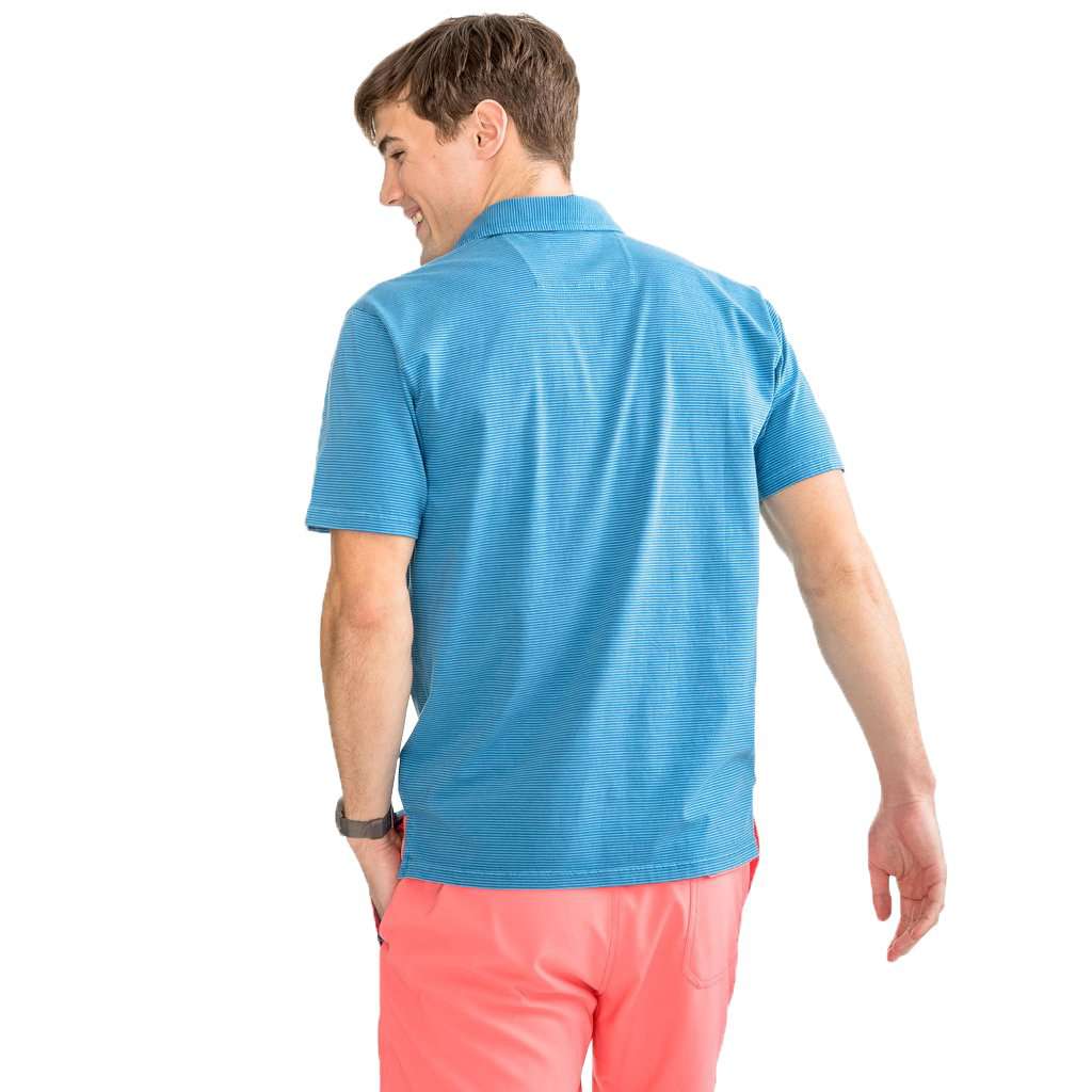 Micro Stripe Island Road Jersey Polo Shirt by Southern Tide - Country Club Prep