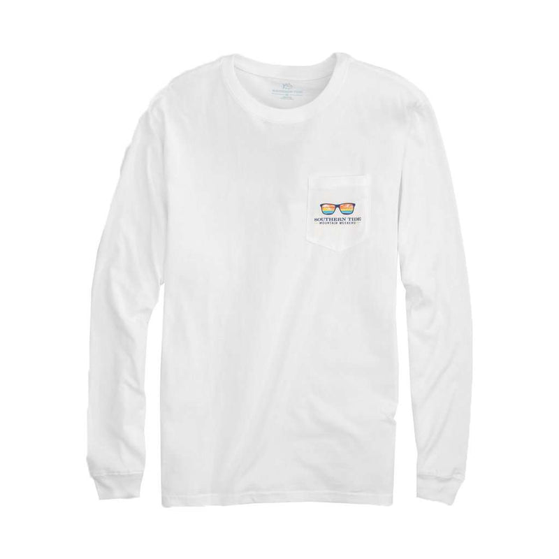 Mountain Weekend Cooler Long Sleeve T-Shirt in Classic White by Southern Tide - Country Club Prep