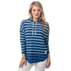 Ombre Stripe Skipper Hoodie in Yacht Blue by Southern Tide - Country Club Prep