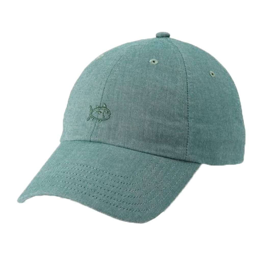 Oxford Chambray Skipjack Hat in Myrtle by Southern Tide - Country Club Prep