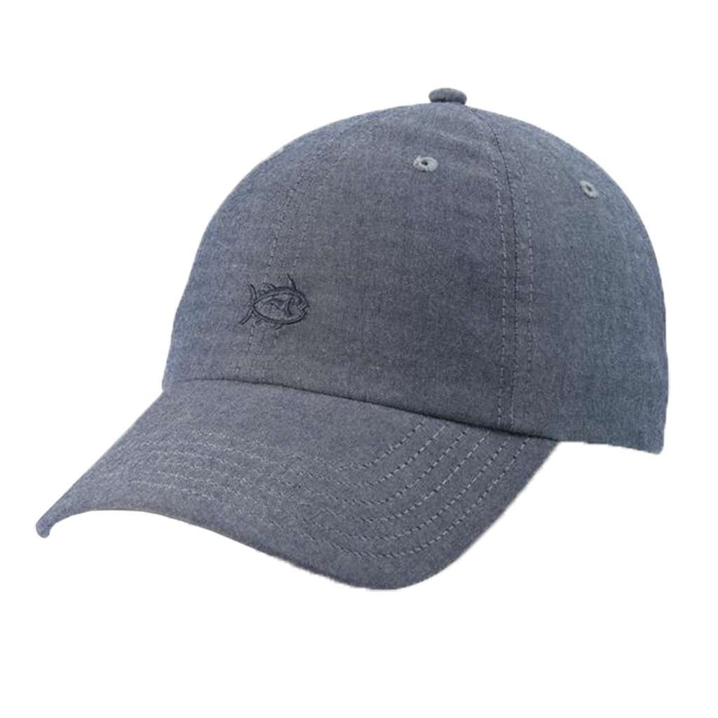 Oxford Chambray Skipjack Hat in True Navy by Southern Tide - Country Club Prep