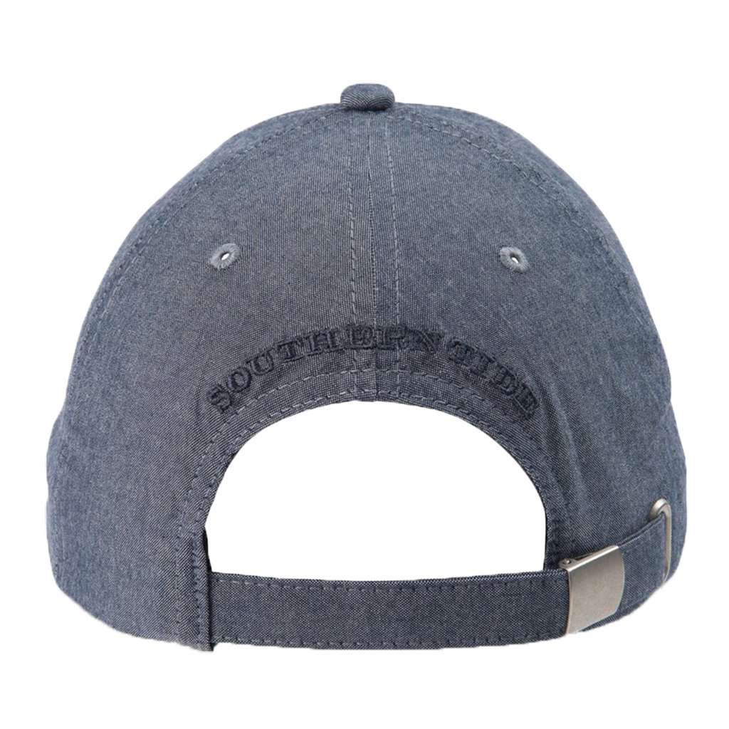 Oxford Chambray Skipjack Hat in True Navy by Southern Tide - Country Club Prep