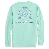 Points of Sail Long Sleeve T-Shirt in Offshore Green by Southern Tide - Country Club Prep