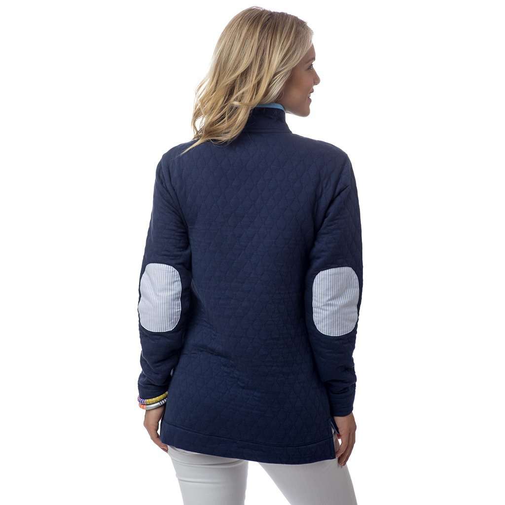 Quilted Skiptide Pullover in Nautical Navy by Southern Tide - Country Club Prep