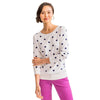 Rebecca Dot Crew Sweater in White Alyssum by Southern Tide - Country Club Prep