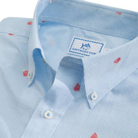 Rum Swizzle Short Sleeve Sport Shirt in Ocean Channel by Southern Tide - Country Club Prep