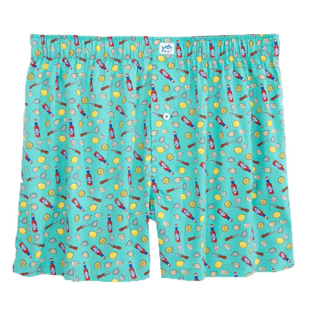 Shuck Off Boxer in Mint by Southern Tide - Country Club Prep