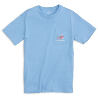 Skipjack Flag Tee Shirt in Ocean Channel by Southern Tide - Country Club Prep