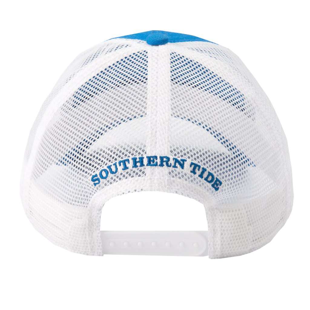 Skipjack Twill Trucker Hat in Cobalt Blue by Southern Tide - Country Club Prep