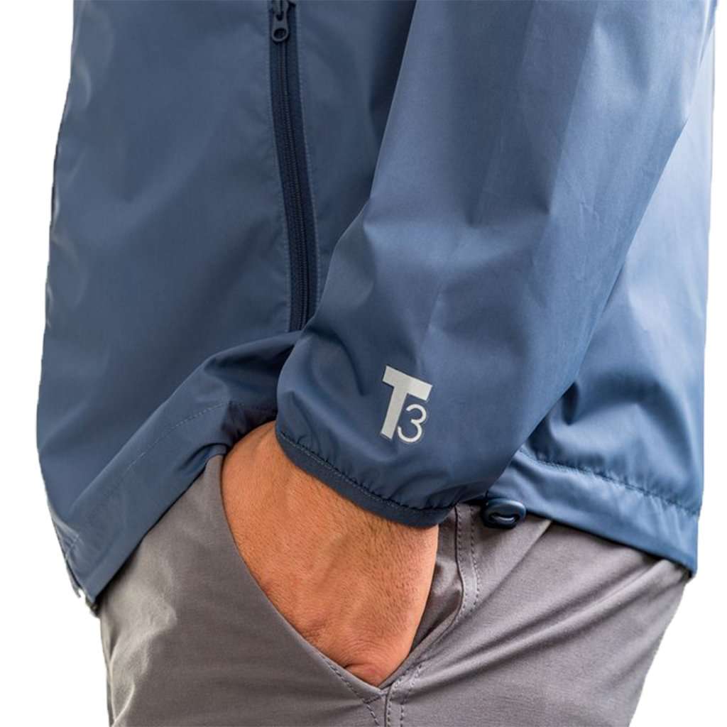 Skull Creek Packable Full Zip Jacket in Light Indigo by Southern Tide - Country Club Prep