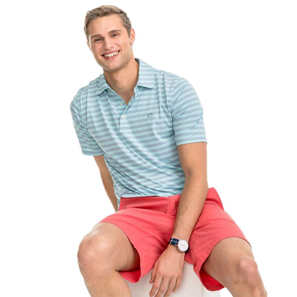 Sonar Performance Striped Polo Shirt by Southern Tide - Country Club Prep