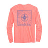 Southern Compass Long Sleeve T-Shirt in Shell Pink by Southern Tide - Country Club Prep