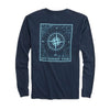 Southern Compass Long Sleeve T-Shirt in True Navy by Southern Tide - Country Club Prep