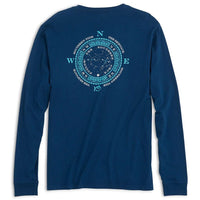 Southern Cross Long Sleeve T-Shirt in Yacht Blue by Southern Tide - Country Club Prep