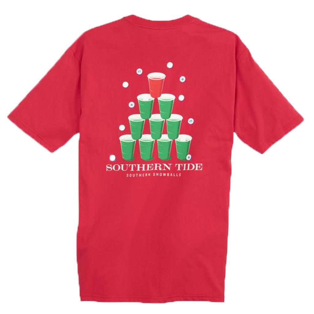 Southern Snowball T-Shirt in Reggae Red by Southern Tide - Country Club Prep