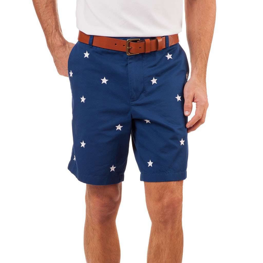 Star Spangled Short in Yacht Blue by Southern tide - Country Club Prep