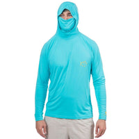 T3 Skipjack Hoodie Long Sleeve Tee Shirt in Scuba Blue by Southern Tide - Country Club Prep