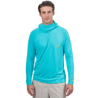 T3 Skipjack Hoodie Long Sleeve Tee Shirt in Scuba Blue by Southern Tide - Country Club Prep