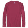 Tide to Trail Long Sleeve Performance T-Shirt in Black Cherry by Southern Tide - Country Club Prep