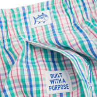 Tropical Palm Green Plaid Boxer by Southern Tide - Country Club Prep