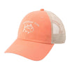 Washed Skipjack Trucker Hat in Papaya Punch by Southern Tide - Country Club Prep