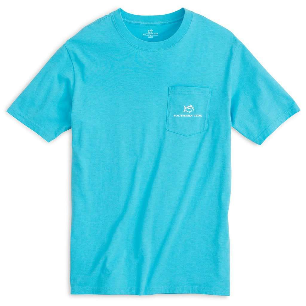 Wild with the Tide Bear Tee in Waterfall by Southern Tide - Country Club Prep