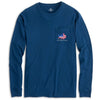 Wingman Skipjack Long Sleeve T-Shirt in Yacht Blue by Southern Tide - Country Club Prep