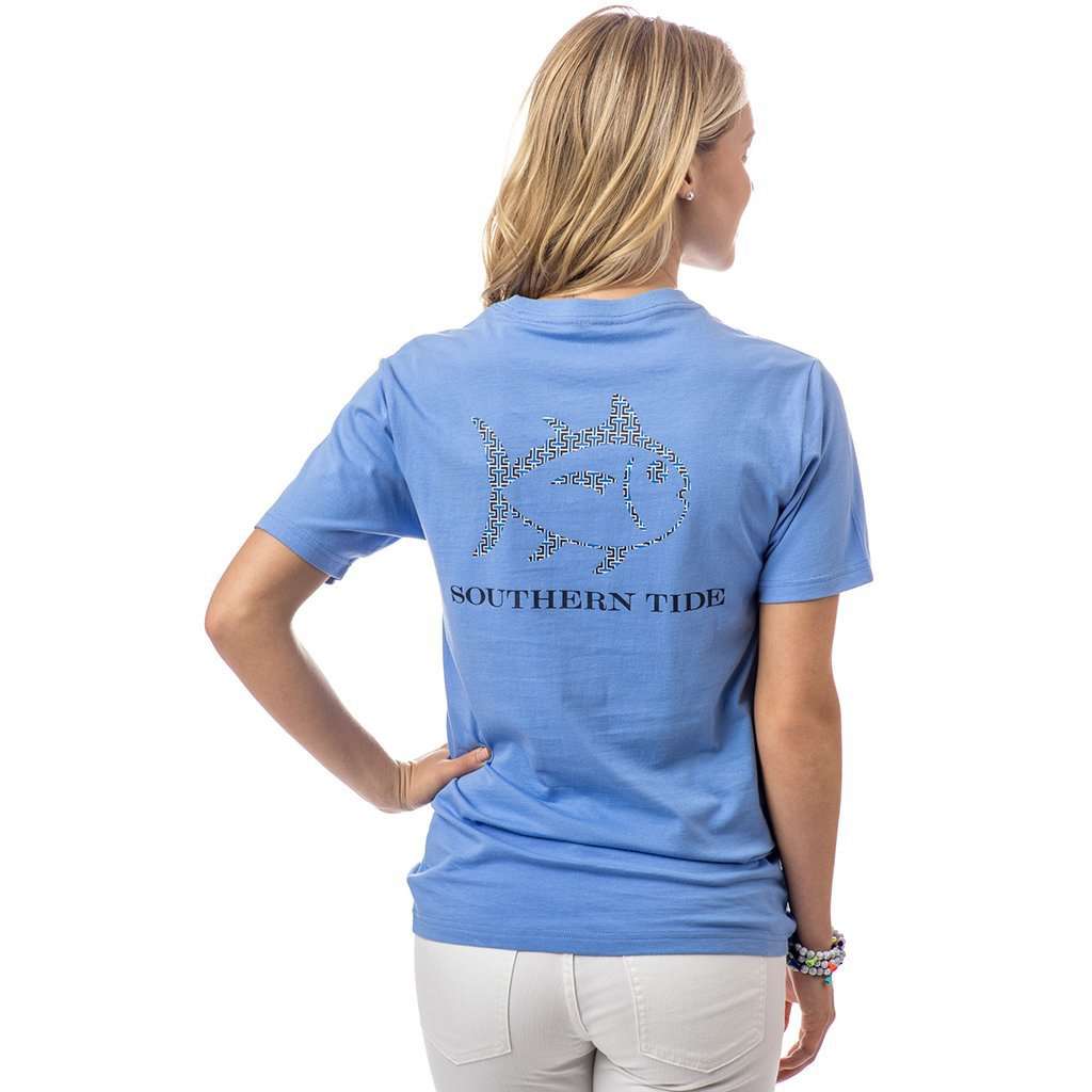 Women's Skipjack Graphic T-Shirt in Sail Blue by Southern Tide - Country Club Prep