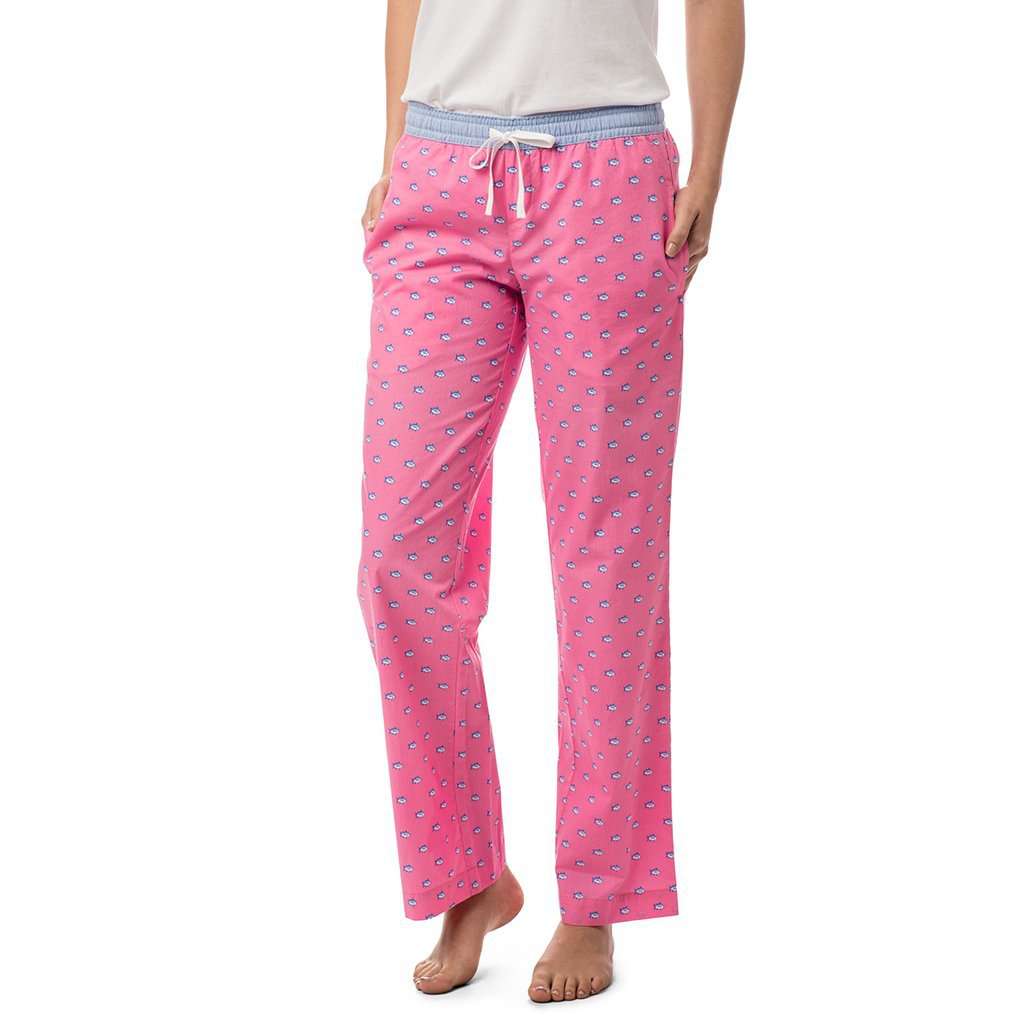 Women's Skipjack Lounge Pant in Smoothie Pink by Southern Tide - Country Club Prep