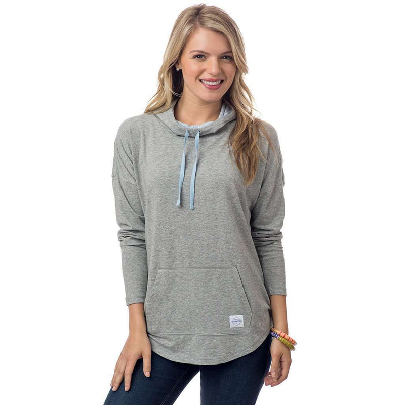 Women's Skipper Hoodie in Grey Heather by Southern Tide - Country Club Prep