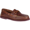 Men's Authentic Original 2-Eye Color Pop Boat Shoe in Brown/Plum by Sperry - Country Club Prep