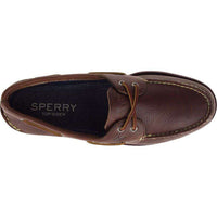 Men's Authentic Original 2-Eye Color Pop Boat Shoe in Brown/Plum by Sperry - Country Club Prep